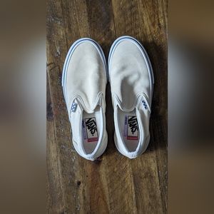 Size 7.5 Mens White Vans